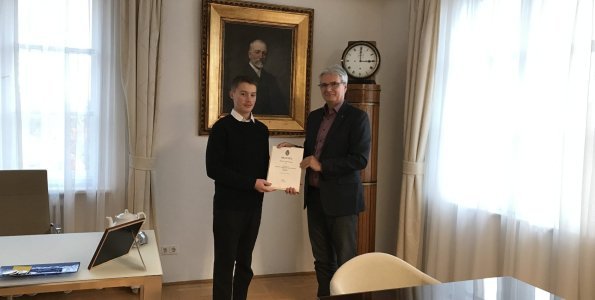 Petrás Áron részesült a „Talentum – Szentendre Jövőjéért” ösztöndíjban