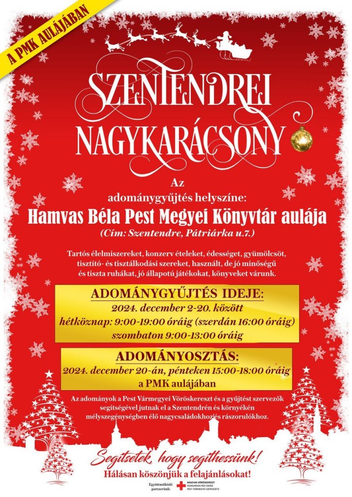 Szentendrei Nagykarácsony – Együtt segíthetünk a rászorulókon!