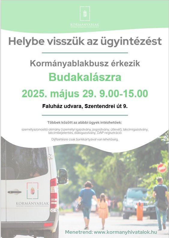Kormányablakbusz – ismét házhoz jön az ügyintézés