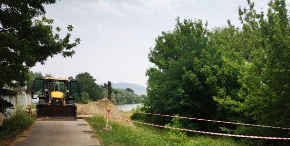 Lezárva marad a kerékpárút