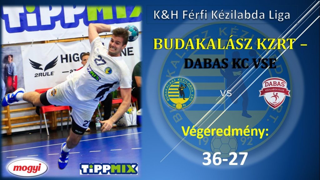 Kilenc góllal győzött a Dabasi KC VSE ellen a Budakalász Kézilabda Zrt.
