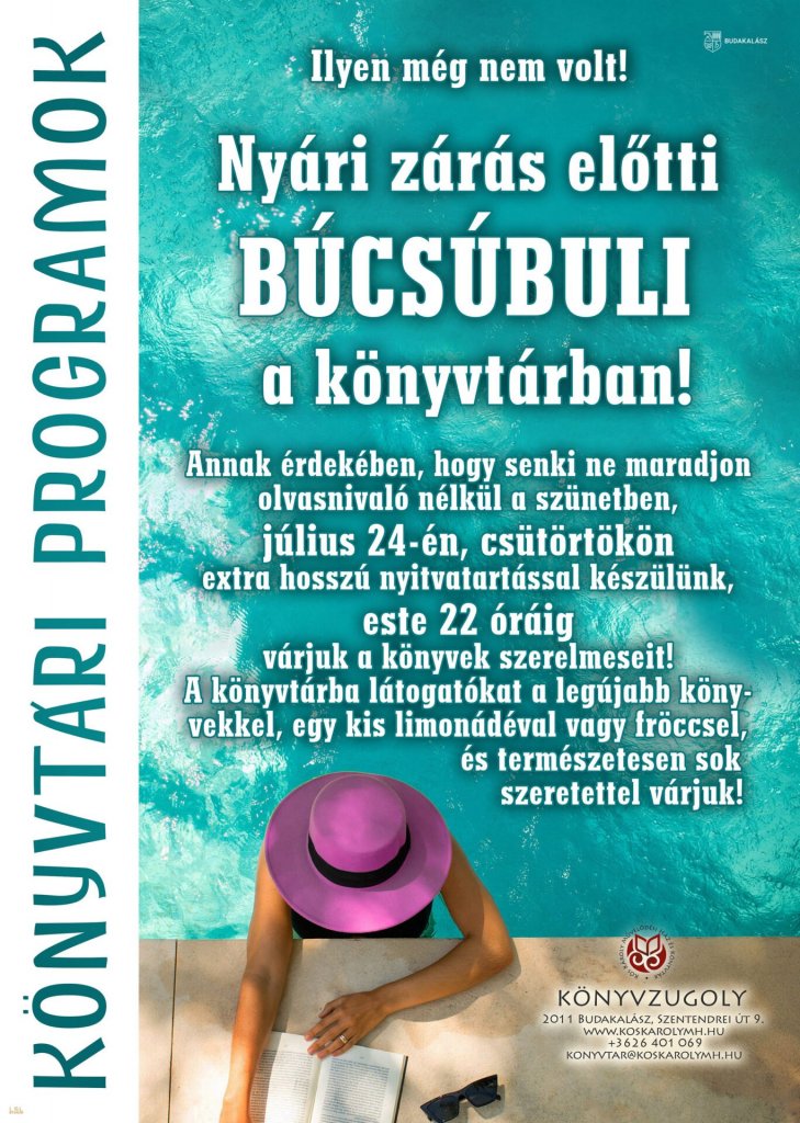 Felkészülés a nyári pihenésre: Bővített nyitva tartás a könyvtárban