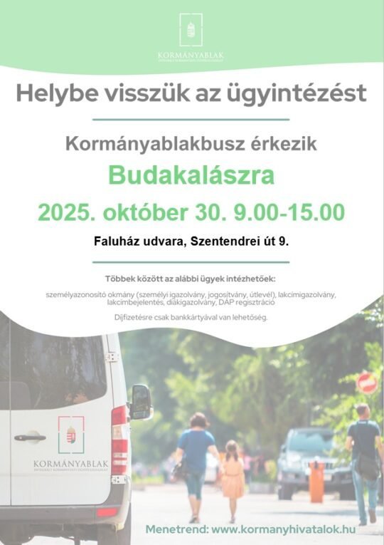 Október 30-án érkezik a Kormányablakbusz