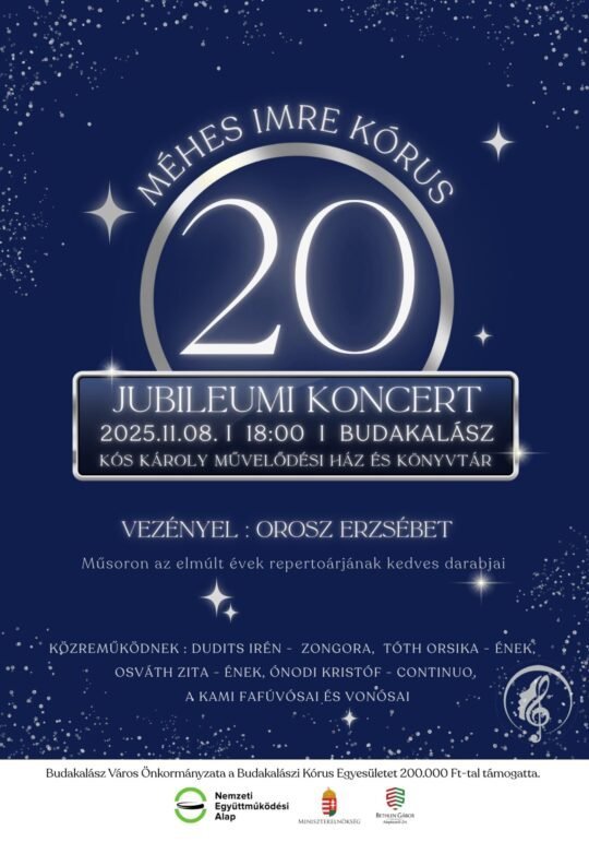 A Méhes Imre Kórus jubileumi hangversennyel ünnepel