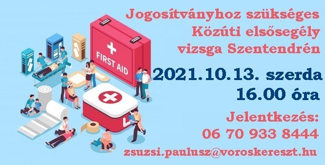 Közúti elsősegély vizsga Szentendrén