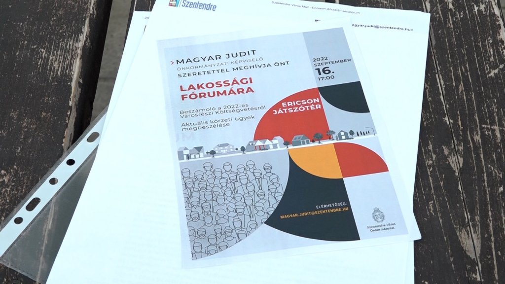 Lakossági fórum az Ericsson játszótéren