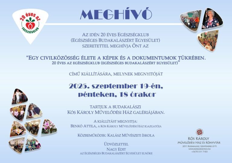 Egészségklub: 20 év képekben