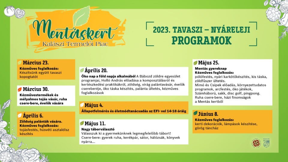 Húsvéti ajándékvásár a Mentáskertben