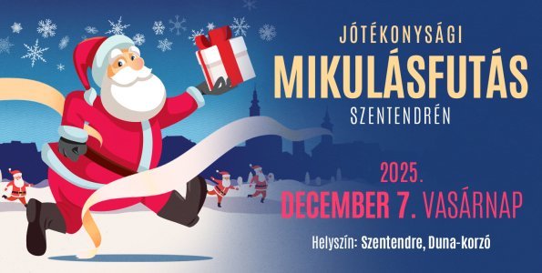 Futás a jó ügyért – közeleg a XII. Jótékonysági Mikulásfutás Szentendrén
