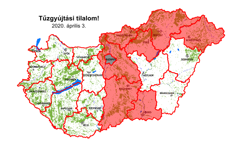 Tűzgyújtási tilalom Pest megyében is