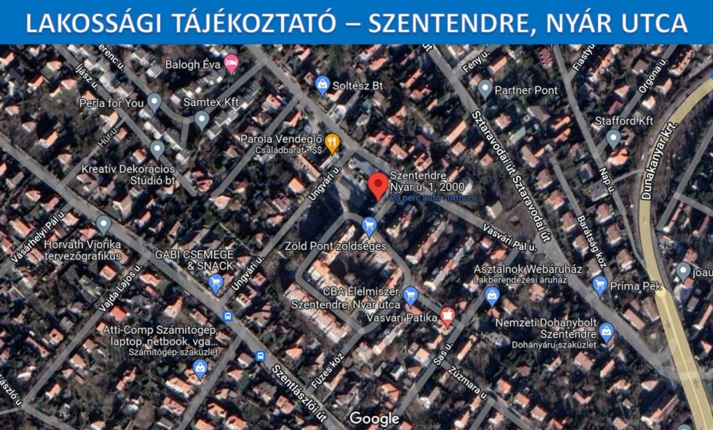 Forgalomkorlátozás vezetékcsere miatt a Nyár utcában augusztus 22-től szeptember 4-ig