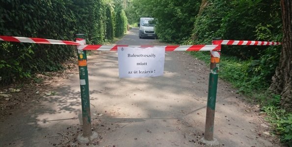 Lezárták a Pap-szigeti kerékpárút egy szakaszát