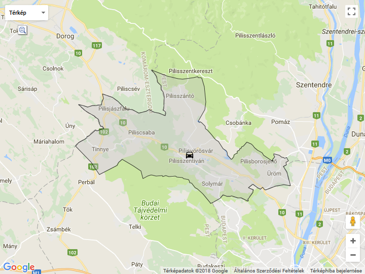 Villanyoszlopnak ütközött egy autó Pilisvörösváron