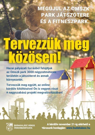 Új játszótér és fitneszpark az Omszk parkban – tervezzük meg közösen!