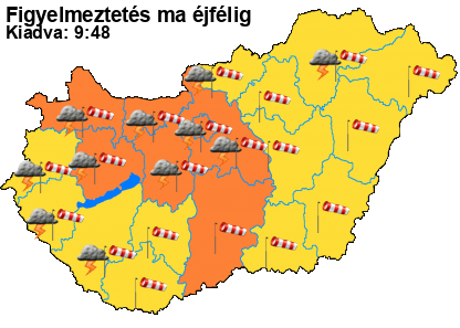Viharos széllel érkezik a front, porvihar is kialakulhat