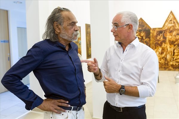 Szentandrássy István cigány festőművész kiállítása Szentendrén