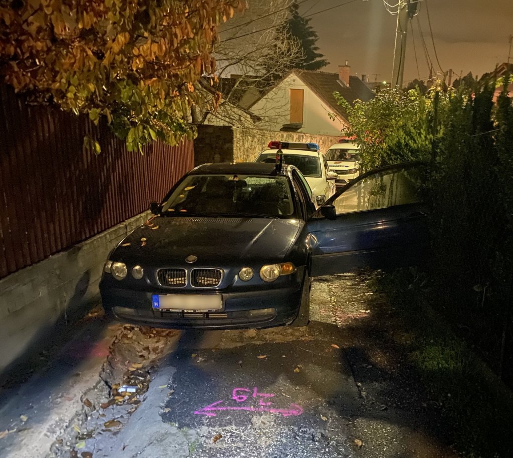 A sofőr próbált meglépni a szentendrei rendőrök elől - sikertelenül