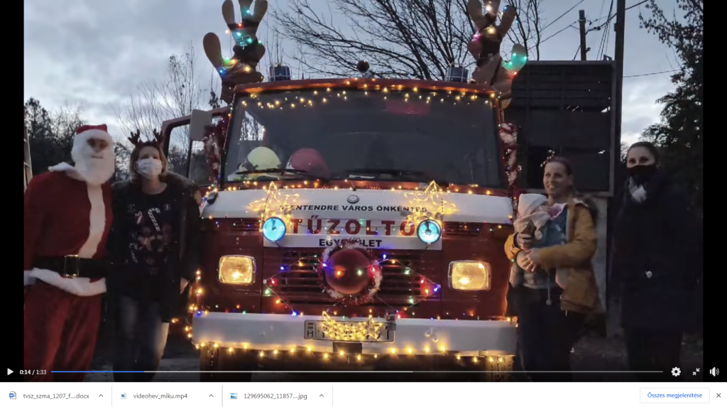 Szentendre Város Önkéntes Tűzoltó Egyesülete: Mikulás-napi felvonuláson vett részt a csapat