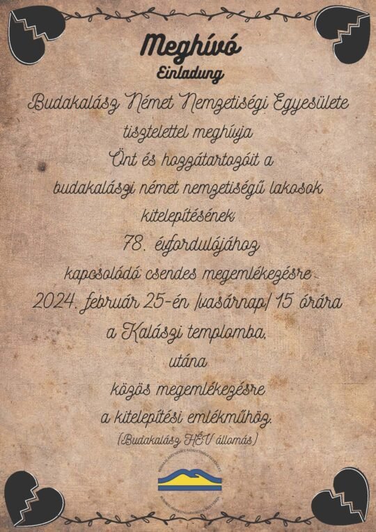 A kitelepített budakalászi svábokra emlékeznek a városban