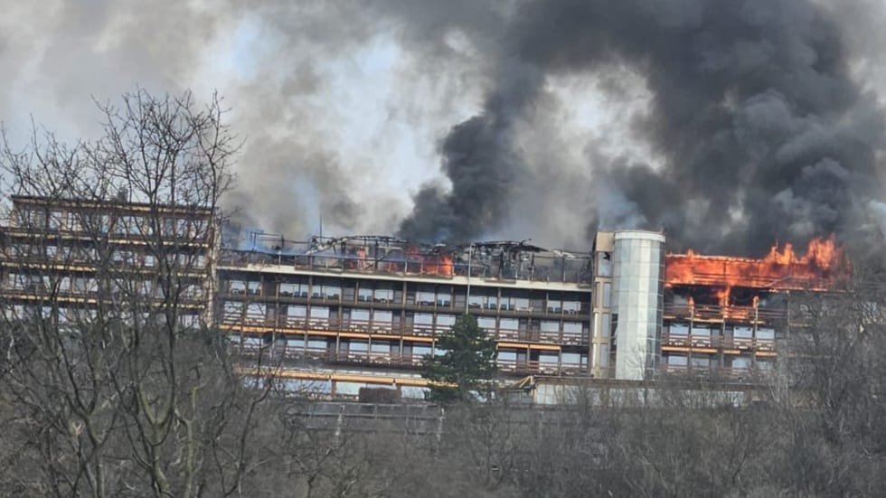 Tűz volt a visegrádi Hotel Silvanusban 