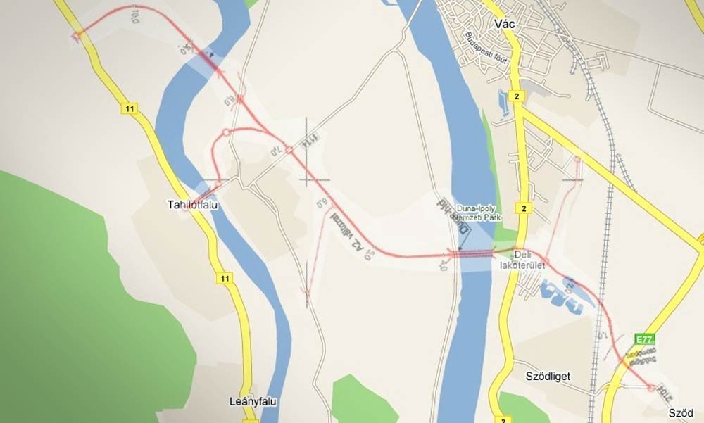 Megkezdődnek a váci Duna-híd előkészítő munkái