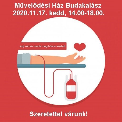 Véradás lesz kedden a Faluházban