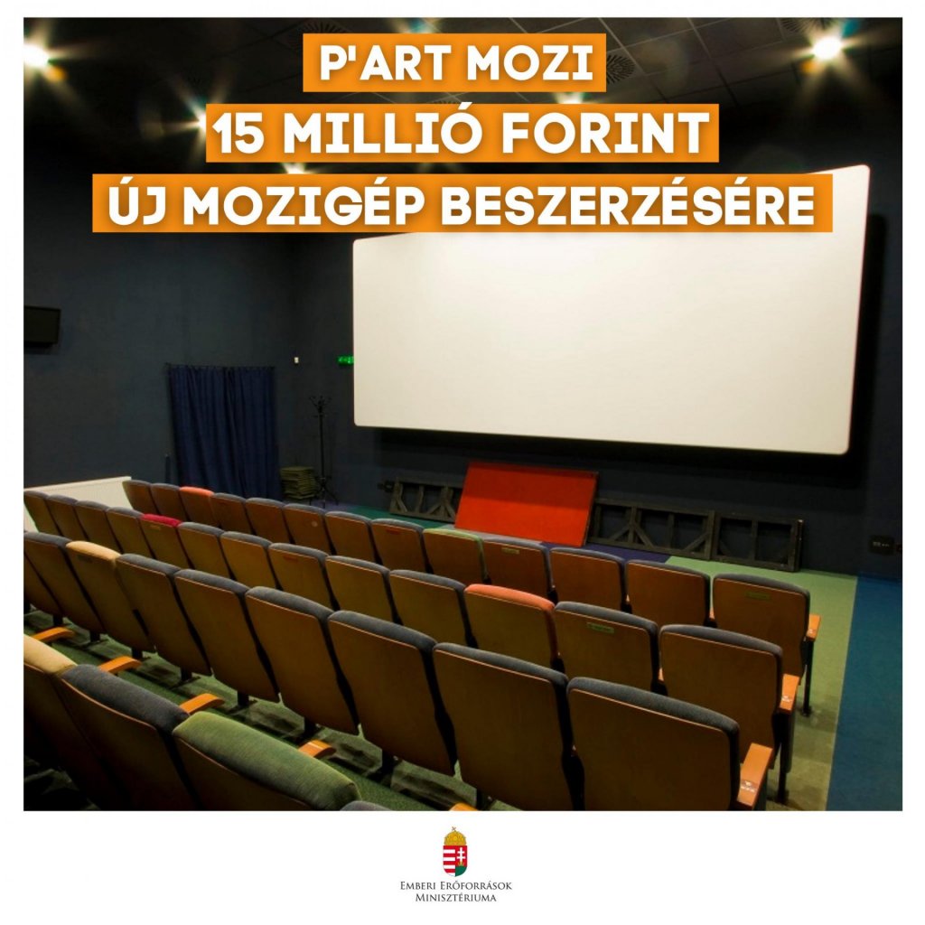 15 millió forintos támogatásban részesült a P’art Mozi