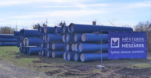 Megkezdődött a nagy átmérőjű vízvezeték építése